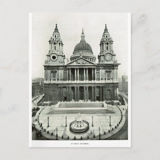 Sint-Paul's kathedraal 1900 Briefkaart (Voorkant)
