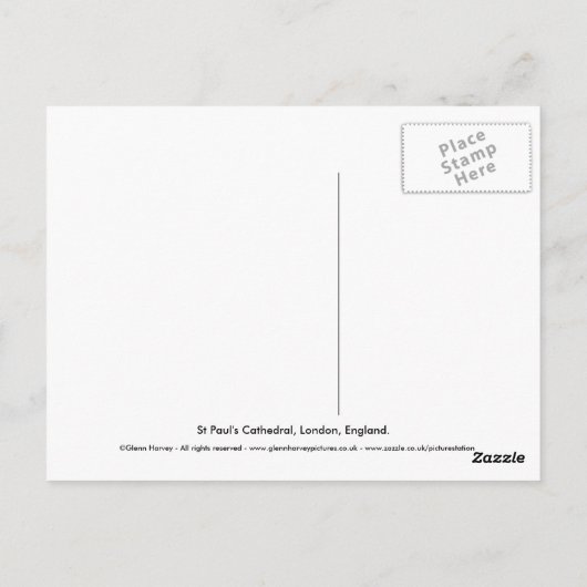 Sint-Paul's kathedraal Briefkaart (Achterkant)