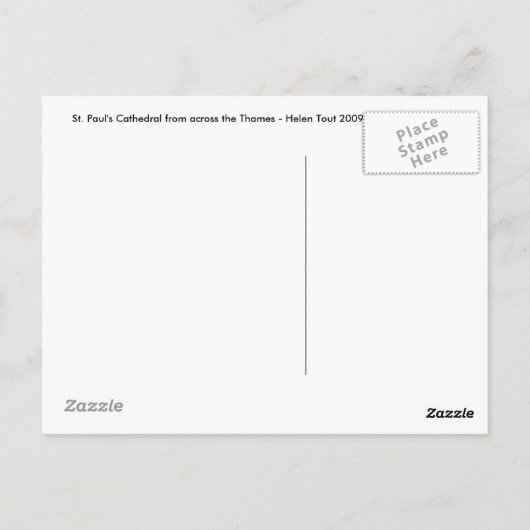 Sint-Paul's kathedraal Briefkaart (Achterkant)