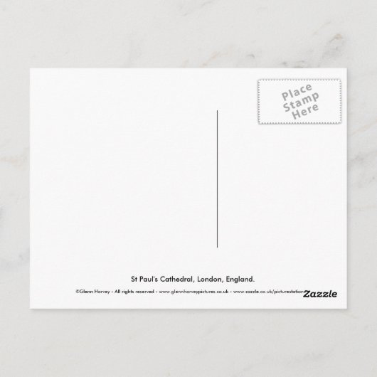Sint-Paul's kathedraal Briefkaart (Achterkant)