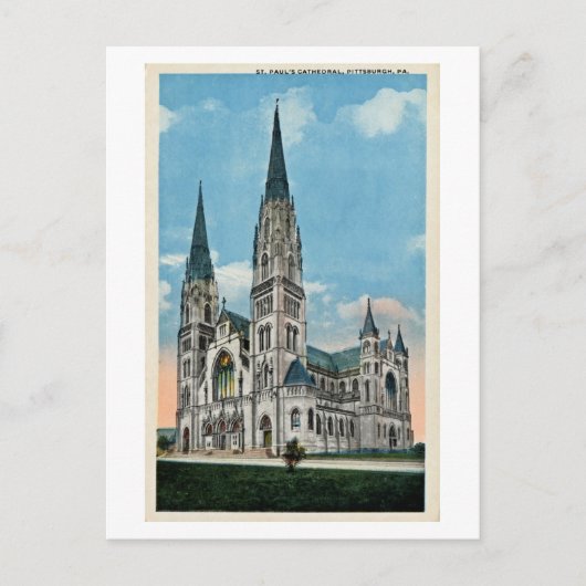  Sint-Paul's kathedraal, Pittsburgh, PA Briefkaart (Voorkant)