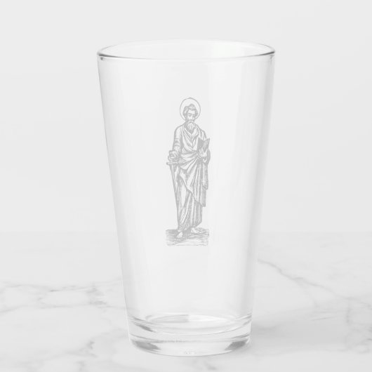 Sint Paulus Apostel aan de heidenen Glas (Achterkant)