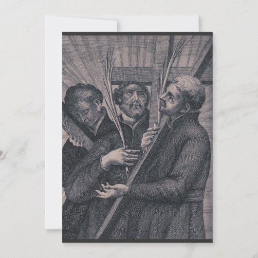 Sint-Paulus Miki Japanse katholieke evangelist Kaart (Voorkant)