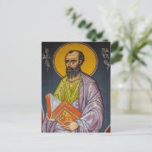 Sint-Paulus Orthodox icoon Briefkaart (Staand voorkant)