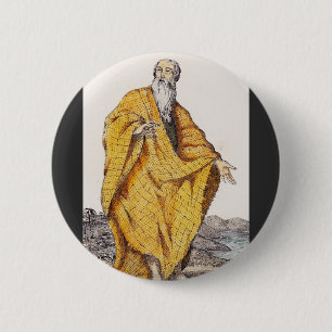 Sint-Paulus van Thebe Eerste Christelijke Kluizena Ronde Button 5,7 Cm