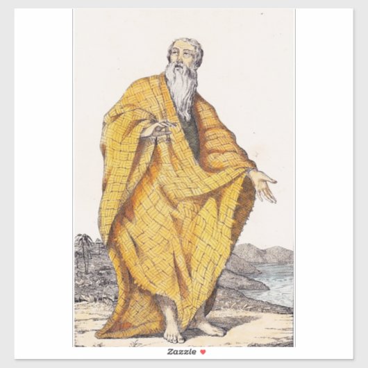 Sint Paulus van Thebe Sticker (Vel)