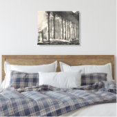 Sint-Paulusbasiliek Rome na brand in 1823 Canvas Afdruk (Insitu (Slaapkamer))