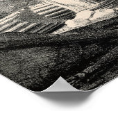 Sint-Paulusbasiliek Rome na brand in 1823 Poster (Hoek)