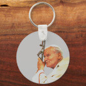 Sint Paus Johannes Paulus II Sleutelhanger (Voorkant)