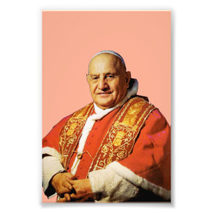 Sint Paus Johannes XXIII hoofd van de Katholieke K Foto Afdruk
