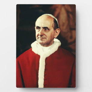 Sint Paus Paulus VI hoofd van de Katholieke Kerk Fotoplaat