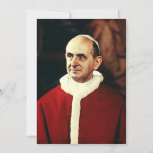 Sint Paus Paulus VI hoofd van de Katholieke Kerk  Kaart