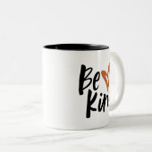 Sint-penseel Script-hart Tweekleurige Koffiemok (Voorkant rechts)