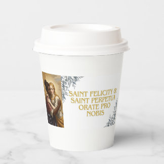 Sint Perpetua & Sint Felicitas Papieren Bekers