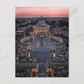 Sint-Peter Basilica en plein op Sunset Briefkaart (Voorkant)
