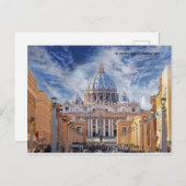 Sint-Peter Basilica Rome Vaticaanstad Feestdagenkaart (Voorkant / Achterkant)