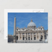 Sint-Peter Basilica-Vaticaanstad Briefkaart (Voorkant / Achterkant)