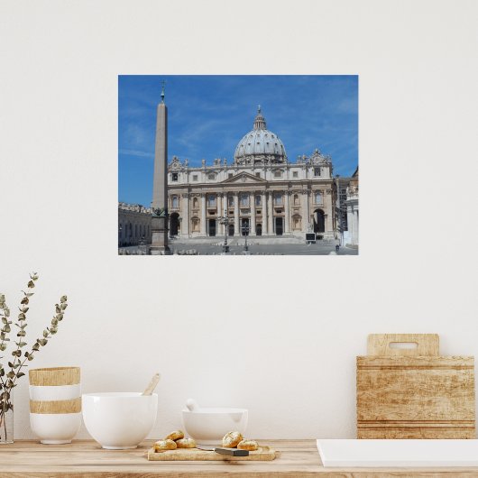 Sint-Peter Basilica-Vaticaanstad Poster (Keuken)