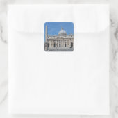 Sint-Peter Basilica-Vaticaanstad Vierkante Sticker (Tas)