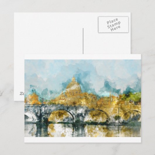 Sint-Peter in Vaticaanstad Rome Italië Briefkaart (Voorkant / Achterkant)