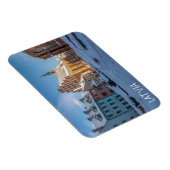 Sint-Peter kerk in de winter in Riga, Letland Magneet (Rechterzijde)