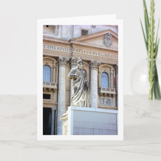 Sint-Peter op St. Peter's Square, Italië Kaart (Voorkant)