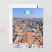 Sint-Peter-plein in Vaticaan, Rome, Italië Briefkaart (Voorkant / Achterkant)