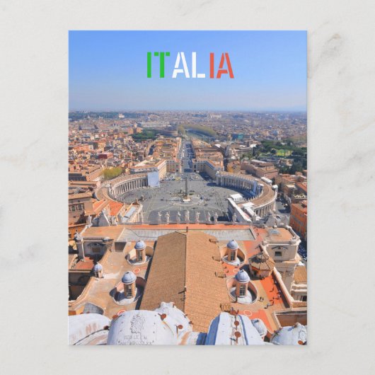 Sint-Peter-plein in Vaticaan, Rome, Italië Briefkaart (Voorkant)