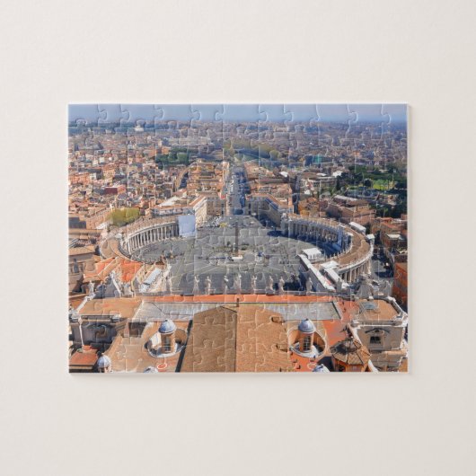 Sint-Peter-plein in Vaticaan, Rome, Italië Legpuzzel (Horizontaal)