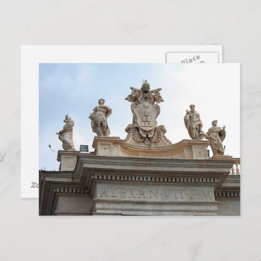 Sint-Peter-plein in Vaticaanstad Briefkaart (Voorkant / Achterkant)