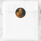 Sint Peter van Jusepe de Ribera Ronde Sticker (Tas)