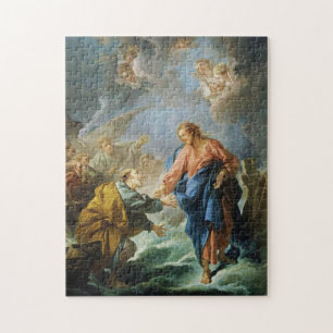 Sint-Peter Walk over Water door Francois Boucher Legpuzzel