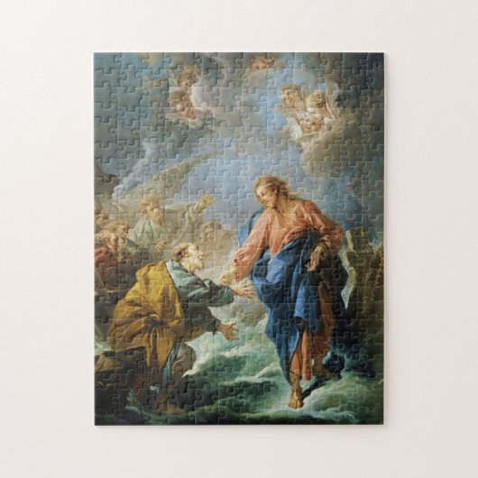 Sint-Peter Walk over Water door Francois Boucher Legpuzzel (Verticaal)