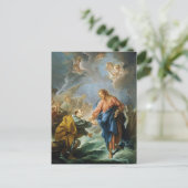 Sint-Peter Walk over Water door Francois Boucher P Briefkaart (Staand voorkant)