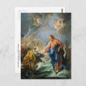 Sint-Peter Walk over Water door Francois Boucher P Briefkaart (Voorkant / Achterkant)