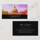 Sint-Peter's Basilica, christendom, godsdienst Visitekaartje (Voorkant / Achterkant)