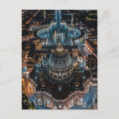 Sint-Peter's Basilica en Square bij nacht Briefkaart (Voorkant)