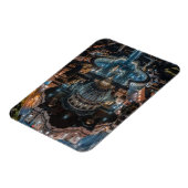 Sint-Peter's Basilica en Square bij nacht Magneet (Linkerzijde)