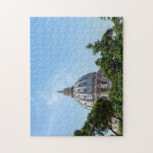 Sint-Peter's Basilica-koepel uit Vaticaantuinen Legpuzzel (Verticaal)