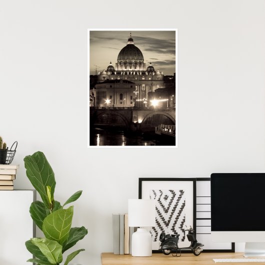 Sint-Peter's Basilica Poster (Thuiskantoor)