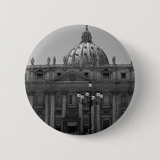 Sint-Peters Basilica Rome Ronde Button 5,7 Cm (Voorkant)