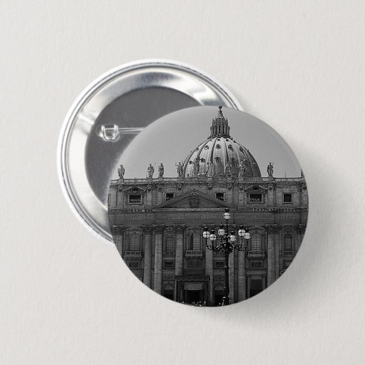 Sint-Peters Basilica Rome Ronde Button 5,7 Cm (Voorkant /achterkant)