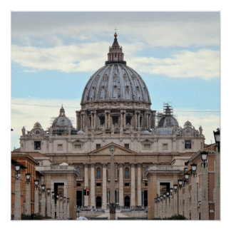 Sint-Peter's Basilica Vaticaanstad Poster