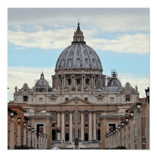 Sint-Peter's Basilica Vaticaanstad Poster (Voorkant)