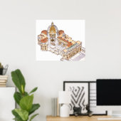 Sint-Peter's Basilica. Vaticaanstad Rome. Italië Poster (Thuiskantoor)