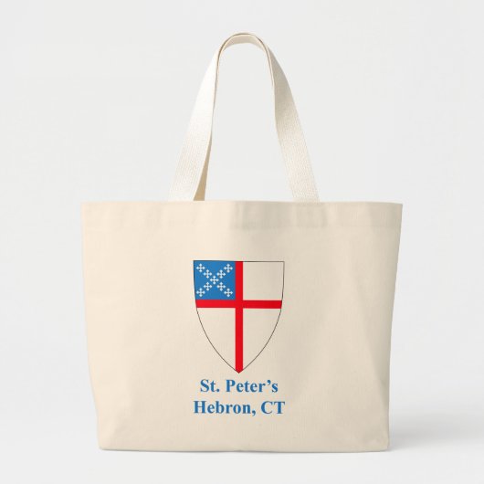 Sint-Peter's Episcopal Shield Jumbo Canvas tas (Voorkant)