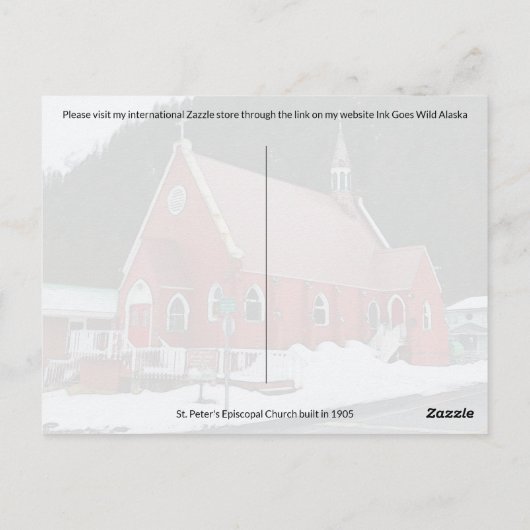 Sint-Peter's Episcopale Kerk - Briefkaart (Achterkant)