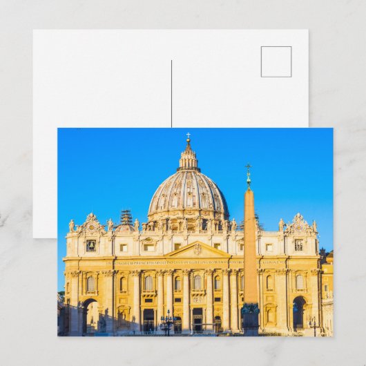 Sint-Peter's kathedraal Basilica Rome Italië Briefkaart (Voorkant / Achterkant)