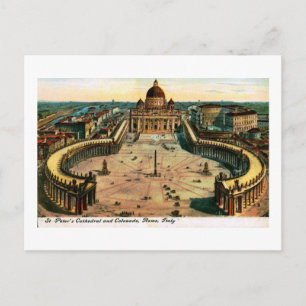 Sint-Peter's kathedraal, Rome, Italië  Briefkaart