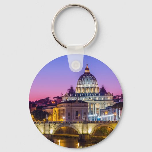 Sint-Peter's kathedraal Vaticaanstad Rome schemk Sleutelhanger (Voorkant)